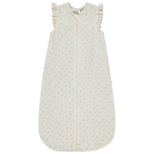 Gigoteuse en double gaze TOG 0.5 imprimé fleurs pour bébé fille 