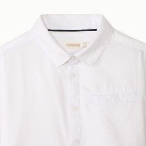 Chemise manches longues uni et cravate pour garçon  