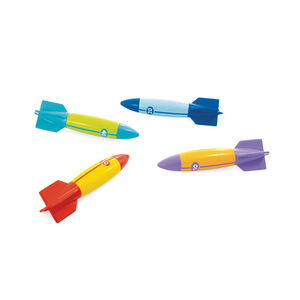 Jeu de 4 fusées sous-marines - multicolores 