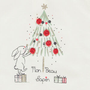 T-shirt manches longues Noël fantaisie pour bébé fille 