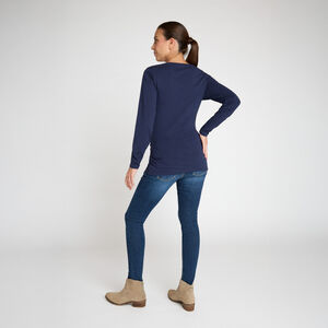 T-shirt manches longues de grossesse uni 