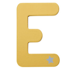 Lettre décorative en bois E 
