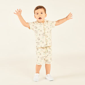 Ensemble 2 pièces chemise + bermuda imprimé Le Roi Lion Disney pour bébé garçon 