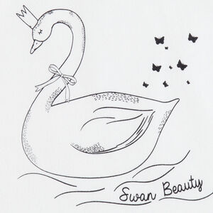 Ensemble débardeur print cygne et short jaune 