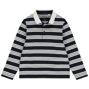 Polo manches longues rayé pour garçon 