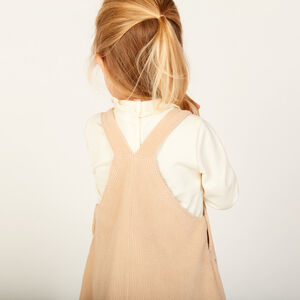 Ensemble 2 pièces avec robe salopette pour bébé fille 