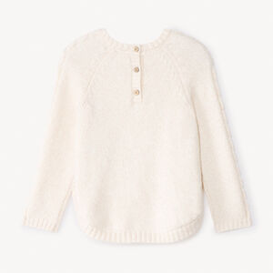 Pull poncho en tricot uni pour bébé fille 