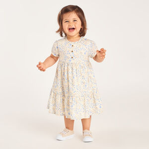 Robe manches courtes imprimé floral pour bébé fille 