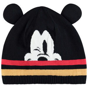Bonnet doublé micropolaire motif Mickey Disney pour enfant garçon 