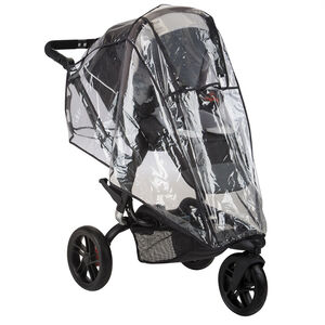 Habillage pluie universel avec fenêtre pour poussette - Transparent 