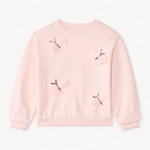 Sweat molleton oversize à papillons pour fille 