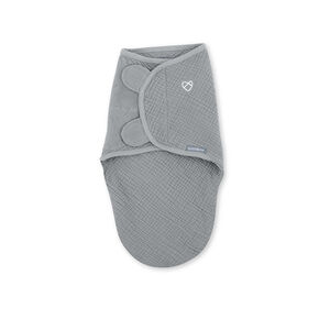 Couverture à emmailloter 0-3 mois gris 