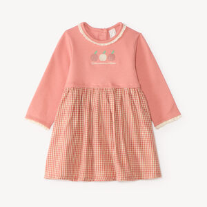 Robe manches longues effet 2 en 1 bébé fille 