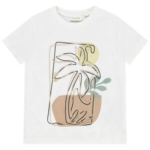 T-shirt manches courtes motif palmier pour garçon 