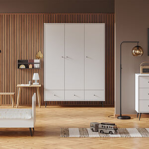 Armoire 3 portes Blanca blanc 