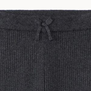 Caleçon en tricot côte unie avec nœud décoratif pour fille 