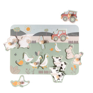 Puzzle en bois 7 pièces La Vie à la Ferme 