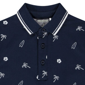 Polo manches courtes imprimé surf pour garçon  