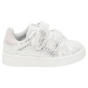 Baskets basses argentées à scratchs du 20 au 23 