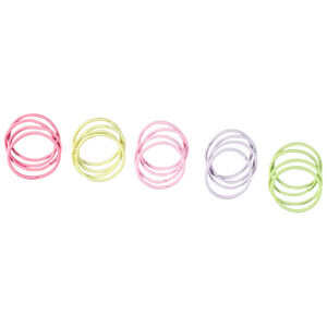 Lot de 20 élastiques pastels fille 