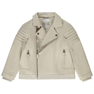 Perfecto esprit biker en simili cuir doublé pour garçon 