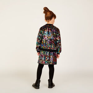 Bombers de fête à sequins multicolores fille 