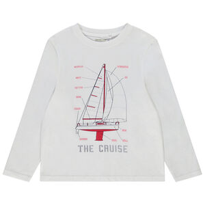 T-shirt manches longues print fantaisie pour garçon 