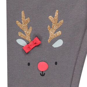 Legging en jersey esprit Noël pour bébé fille 