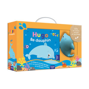Livre de bain "Hugo le dauphin" avec jouet aspergeur 