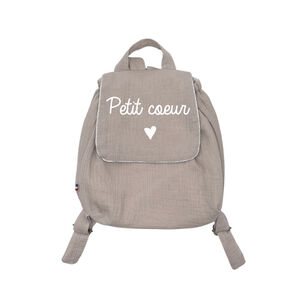 Sac à dos Petit coeur - Beige 