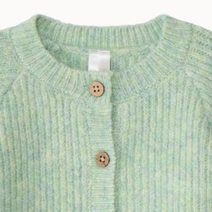 Gilet en tricot uni boutonné pour bébé 