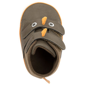 Baskets montantes en toile à scratchs détails dinosaure 