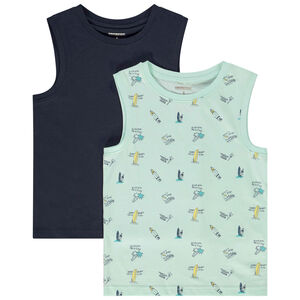 Lot de 2 débardeurs en jersey pour garçon 