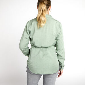Chemise manches longues à nouer pour femme 
