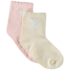 Lot de 2 paires de chaussettes antidérapantes pour fille 