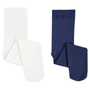 Lot de 2 collants unis microfibre 40 deniers 