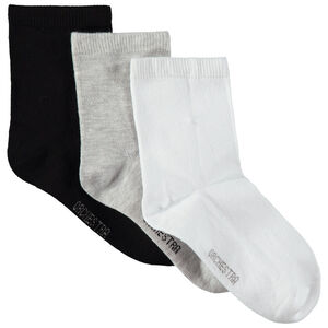 Lot de 3 paires de chaussettes unies  