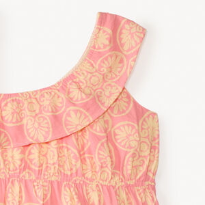 Robe asymétrique à motif fantaisie pour fille  