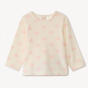 Ensemble 2 pièces avec salopette brodée pour bébé fille 