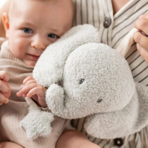 Peluche musicale - Eléphant Teddy - Gris - 20 cm 