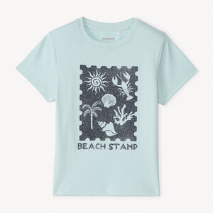 T-shirt manches courtes print fantaisie pour garçon 