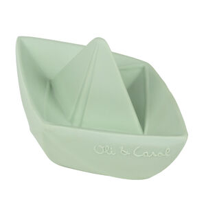 Jouet de bain en caoutchouc Bateau Origami menthe 