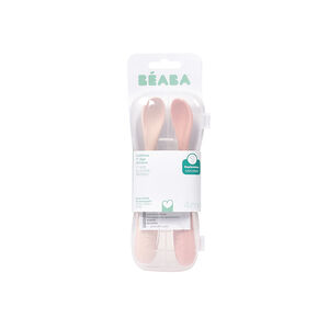 Lot de 2 couverts en silicone Barbe à papa + boîte de transport 
