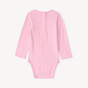 Lot de 3 bodies manches longues unis pour bébé fille 