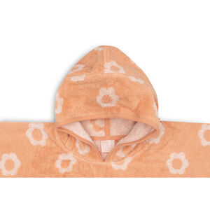 Poncho de bain éponge Jaquard Réversible Flower  