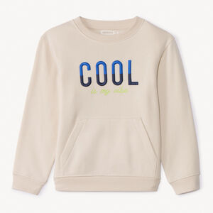 Sweat molleton avec broderie pour garçon  