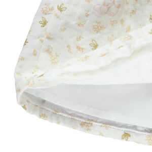 Ensemble 2 pièces robe effet 2 en 1 Lapin + bandeau pour bébé fille 