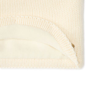Snood uni en tricot et intérieur polaire avec cœur brodé pour bébé fille 