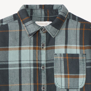 Chemise manches longues flanelle à carreaux garçon 