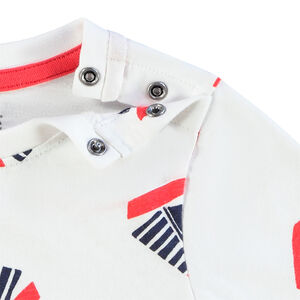 Lot de 3 t-shirts manches courtes en coton bio pour bébé garçon 